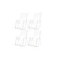 Marketing Holders 4 Pack Business Card Holder Desk Display For 2 ' X 3.5 ' Vertical Contact Cards At Wedding And Event Plannin
