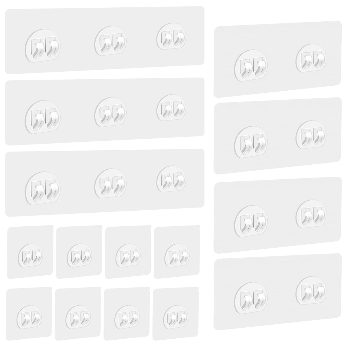 15 Pack Shower Caddy Adhesive Replacement, Adhesive Shower Shelves Hooks Caddy Shelves Rack Basket Shower Organizer Shower Stick