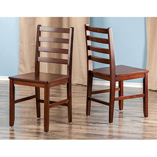 Ergode Hamilton Ladder-Back Chairs, 2-Pc Set, Walnut