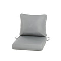 Bps 21X21 Inch Outdoor Deep Seat Cushions Set- Water Resistant With Adjustable Straps & Handles For Patio, Deck, Or Garden, Gray