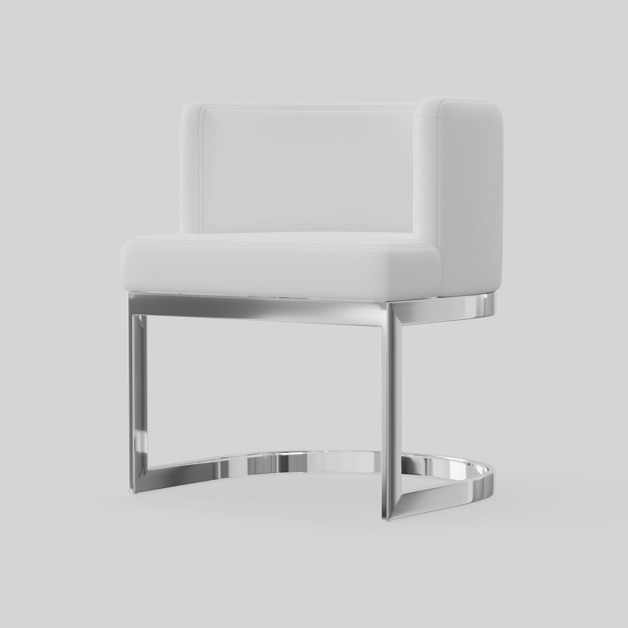 Neos Modern Furniture C1422WH-SS Chair, White