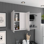 Kitchen Cabinet Durham, Four Doors - White