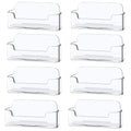8 Pack Plastic Business Card Holder - Clear Business Card Case For Desk - Office Acrylic Business Card Stand Display