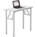 Need Small Desk 31 1/2 No Assembly Foldable Writing Table,Sturdy and Heavy Duty Folding Computer Desks for Small Space/Home Offi