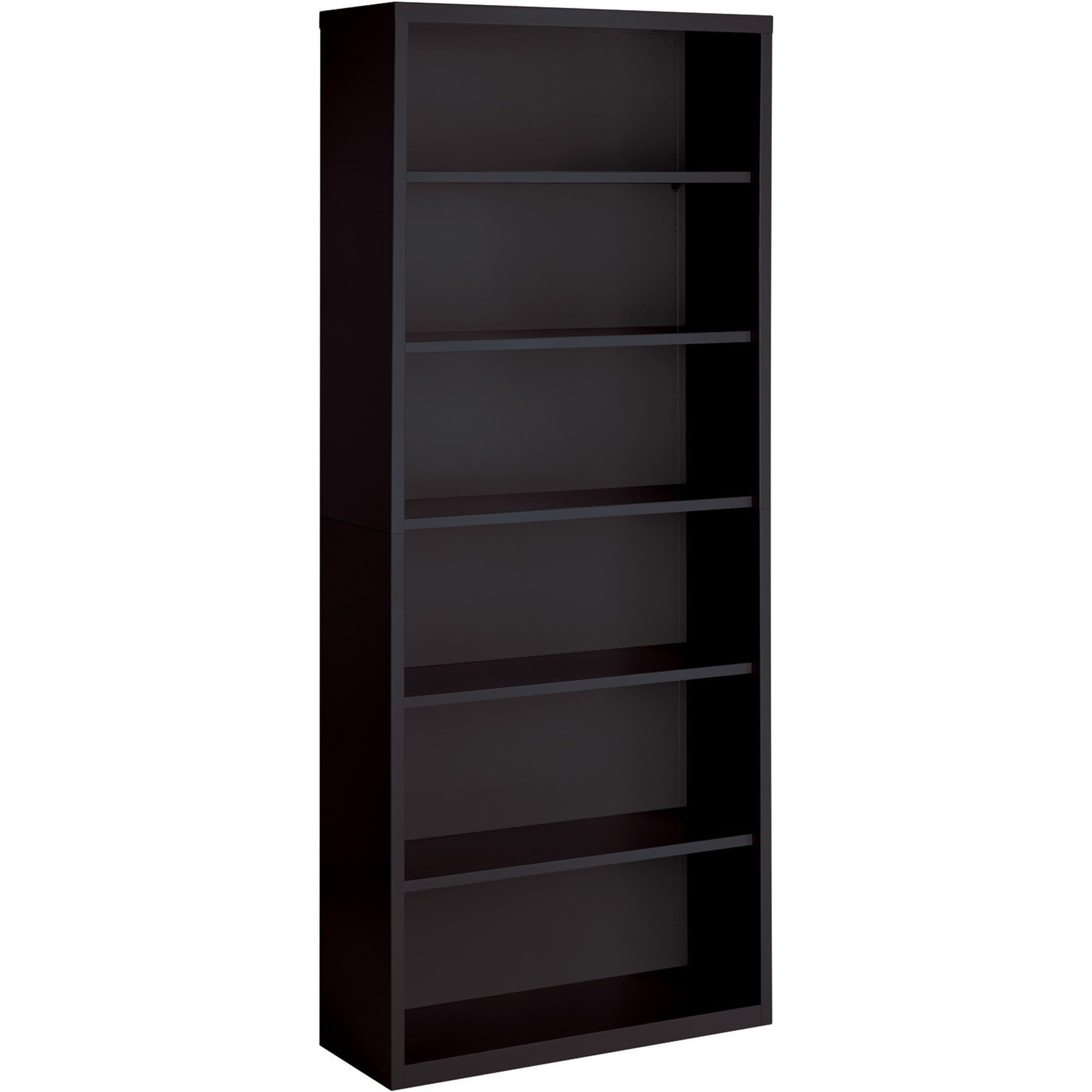 Lorell LLR41294 Fortress Series Steel Black Book Case, 34.5" x 13" x 82"