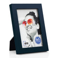 RPJC 5x7 inch Picture Frame Made of Solid Wood High Definition Glass for Table Top Display and Wall Mounting Photo Frame Jazz Bl