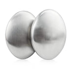 LEEFONE 2 PCS Stainless Steel Soap, Magic Metal Odor Remover Bar Eliminating Smells Like Fish Onion Garlic Scents from Hands and