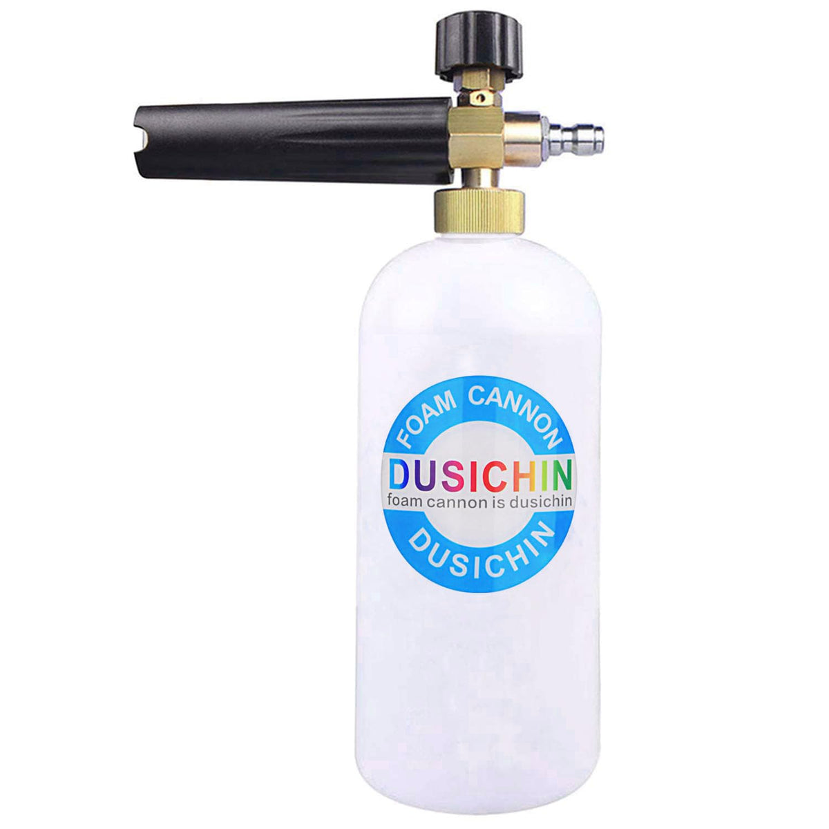 Dusichin Sfl-001 Foam Cannon Snow Foam Lance Pressure Washer Jet Wash Quick Release Adjustable Nozzle 1/4 Inch Male Fitting Foam