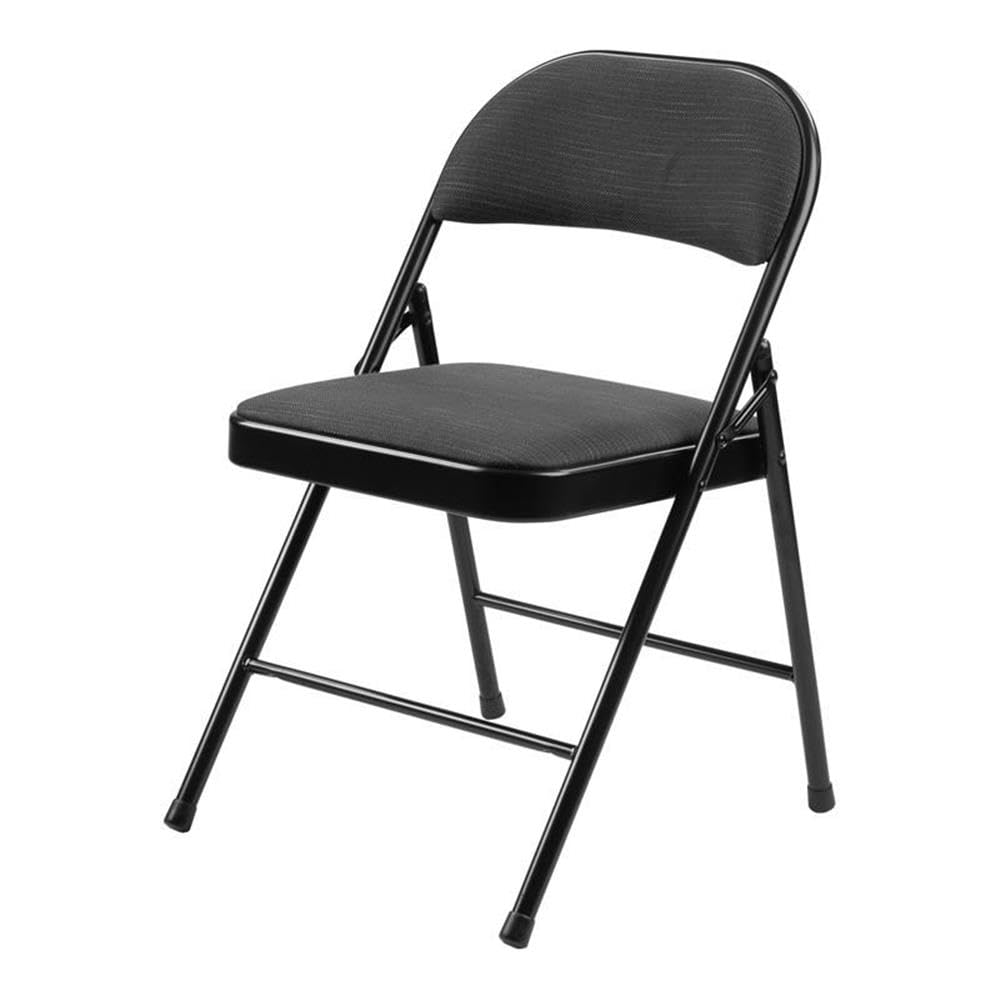 Commercialine 950 Series 29.25&quot; Folding Chair in Star Trail Black (Set of 4)