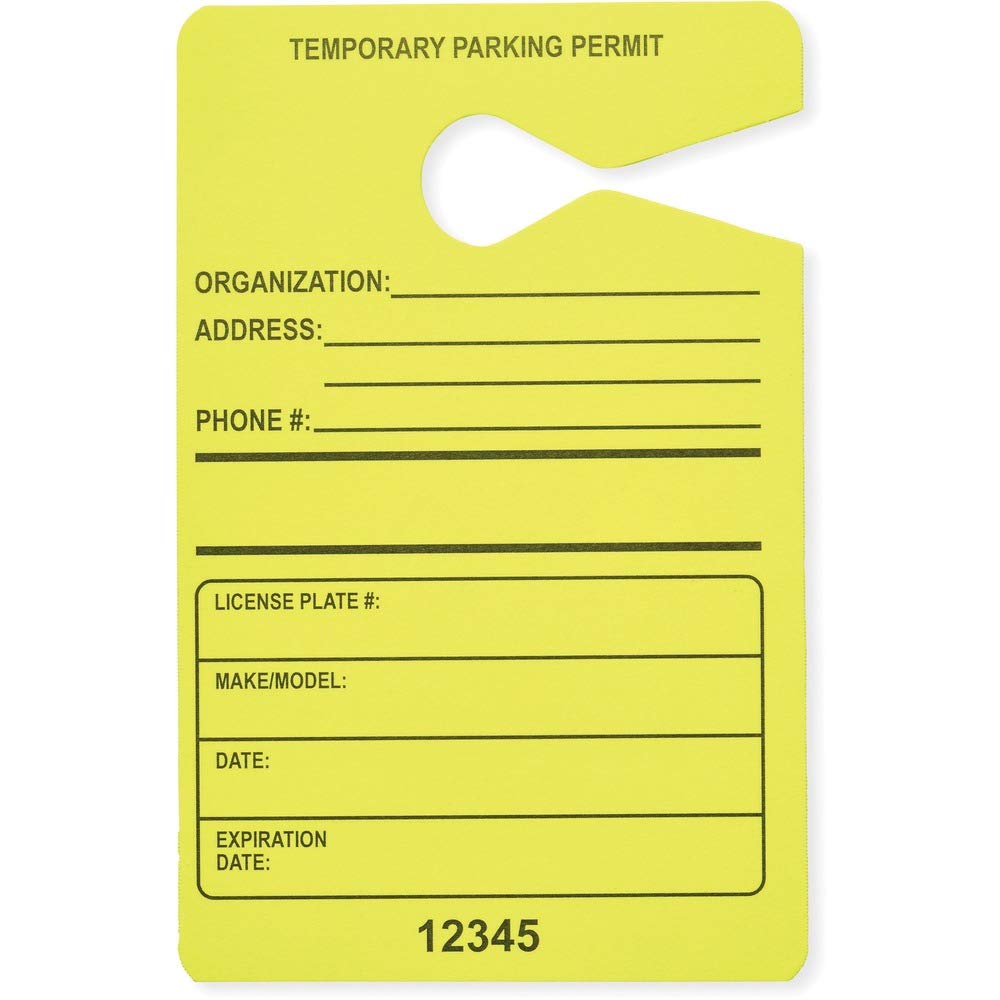 Tatco Information Sign - 50 / Pack - 3.5&quot; Width x 5.5&quot; Height - Fluorescent Yellow