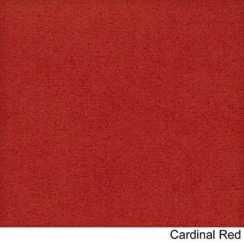 Blazing Needles Corded Microsuede Floor Pillows (Set of 2), 25", Cardinal Red