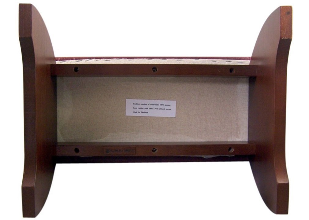 Religious Gifts Maple Hardwood Personal Bed Time Prayer Kneeler, 8 Inch (Walnut Stain)