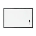 U Brands Magnetic Dry-Erase Board, 36 X 24 Inches, Black Wood Frame (311U00-01)
