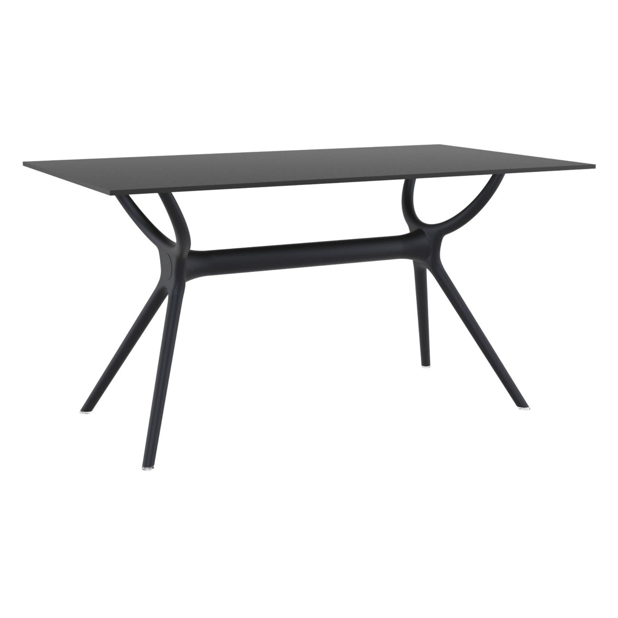 Compamia Siesta Air 55 Dining Table in Black, Commercial Grade