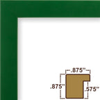 Craig Frames Confetti, Modern Green Picture Frame, 8 X 10 Inch