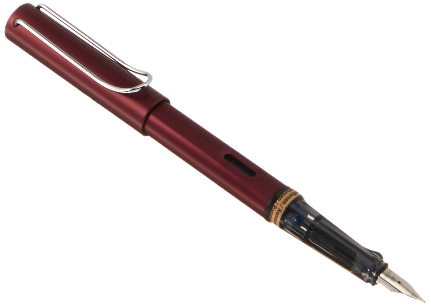 Lamy Al-Star Fountain Pen - Elegant Design Cool Pens, Best Pens For Smooth Writing, Light Aluminum - Purple Medium Point Pen