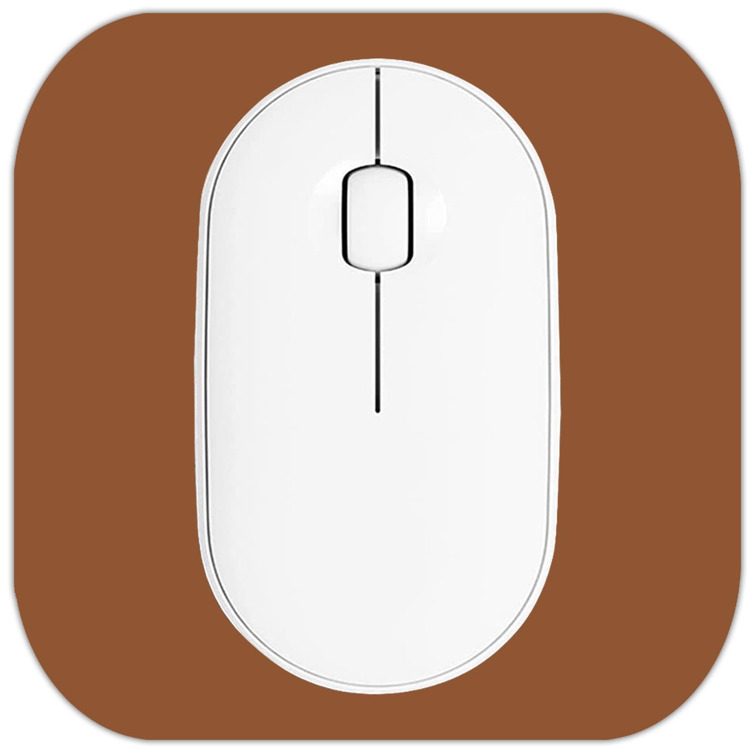 Mini Mouse Pad, 6X6 Inches, Waterproof Non-Slip Rubber Base, For Laptop, Keyboard Tray, Wireless Mouse, Home, Office, Travel (Br