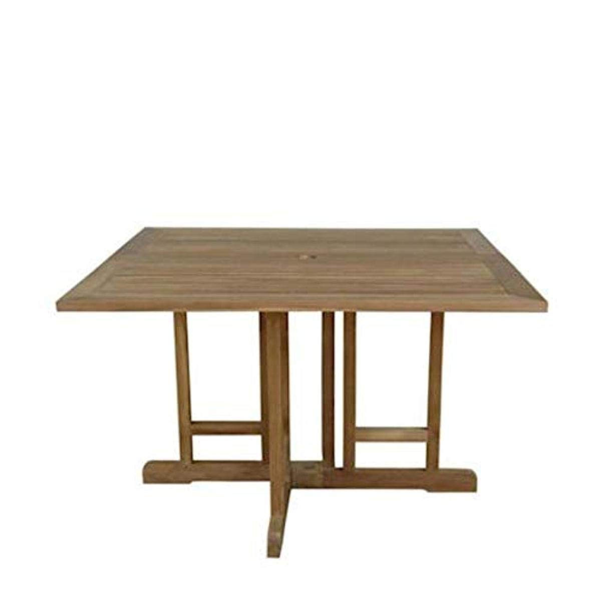 Anderson Teak TBF-4747BS Montage Square Folding Butterfly Table, 47&quot;