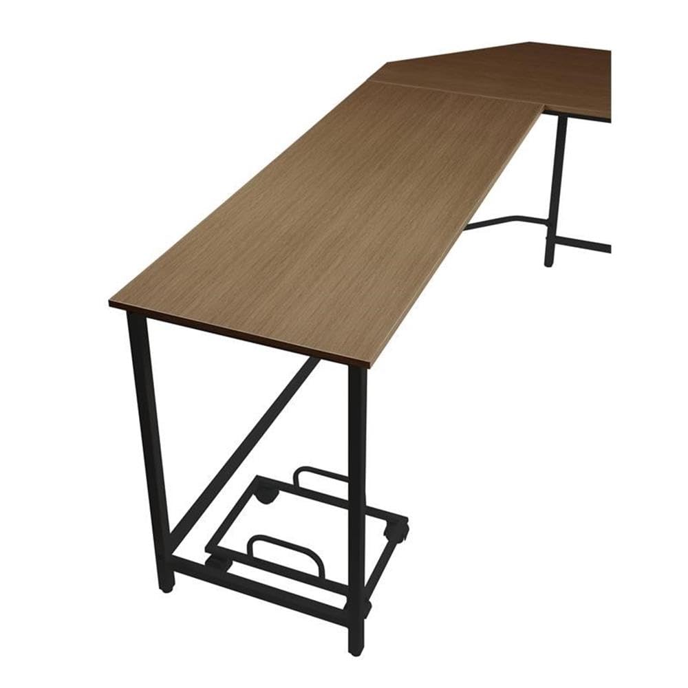Acme Bambina Wooden Top Computer Desk with Computer Holder