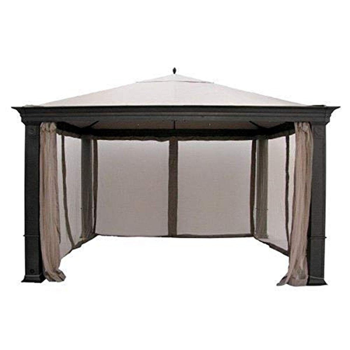 Garden Winds Replacement Canopy Top Cover For Tiverton Series 3 Gazebo - Riplock 350 - Beige