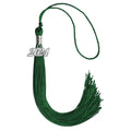 Endea Graduation Single Color Tassel with Silver Date Drop (Green, 2024)