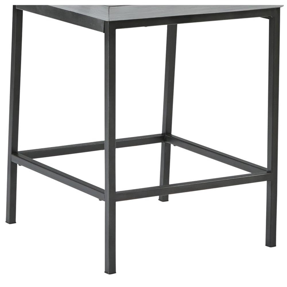 Progressive Furniture Sawyer Wood/Metal Counter Stool, Gray/Gunmetal