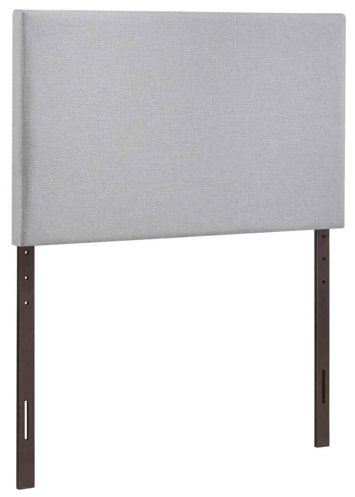 CasaFoyer  Region Linen Fabric Upholstered Twin Headboard | Spacious & Elegant Design | Modern Decor | Includes One Headboard | Sky Gray