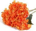 Kisflower 6Pcs Silk Hydrangea Artificial Flowers Realistic Hydrangea Halloween Fall Flowers Bouquet for Wedding Party Office Hom