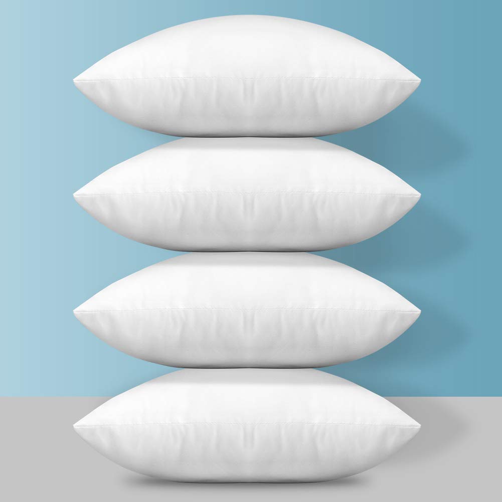 Otostar Throw Pillow Inserts 16 X 16 Set Of 4 Decorative Pillow Inserts Cushion Pillow Filler Square Sofa Pillow Stuffers Form C