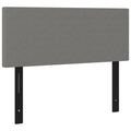 Vidaxl Dark Gray Fabric Headboard With Classic Design, Engineered Wood Construction, Solid Larch Wood Frame, And Foam Filling - 39.4"X2"X30.7"/34.6" Dimensions