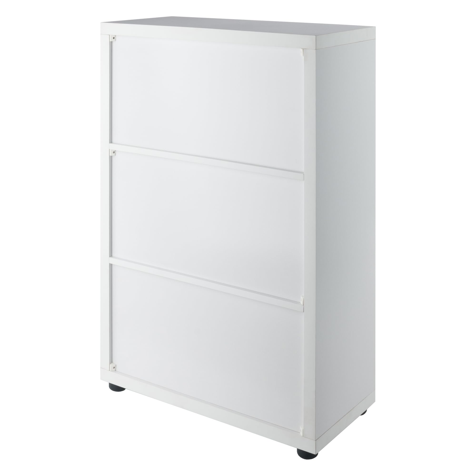 Winsome Julian 3x2 Storage Cabinet, for Living Room, Home Office, White