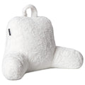 Milliard Reading Pillow with Shredded Memory Foam, Back Rest Pillow for Sitting in Bed with Faux Fur Removable Cover -18x15 inch