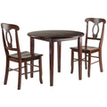 Winsome Clayton 3-Pc Set, Drop Leaf Table & 2 Chairs, Walnut