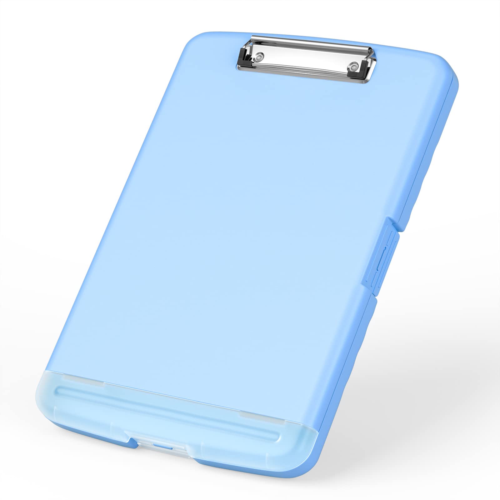 Rimilak Plastic Clipboard With Storage, 8.5 X 11 High Capacity Folio Nursing Case With Pen Holder, Size 14.2 X 9.6 X 1.2 Folder