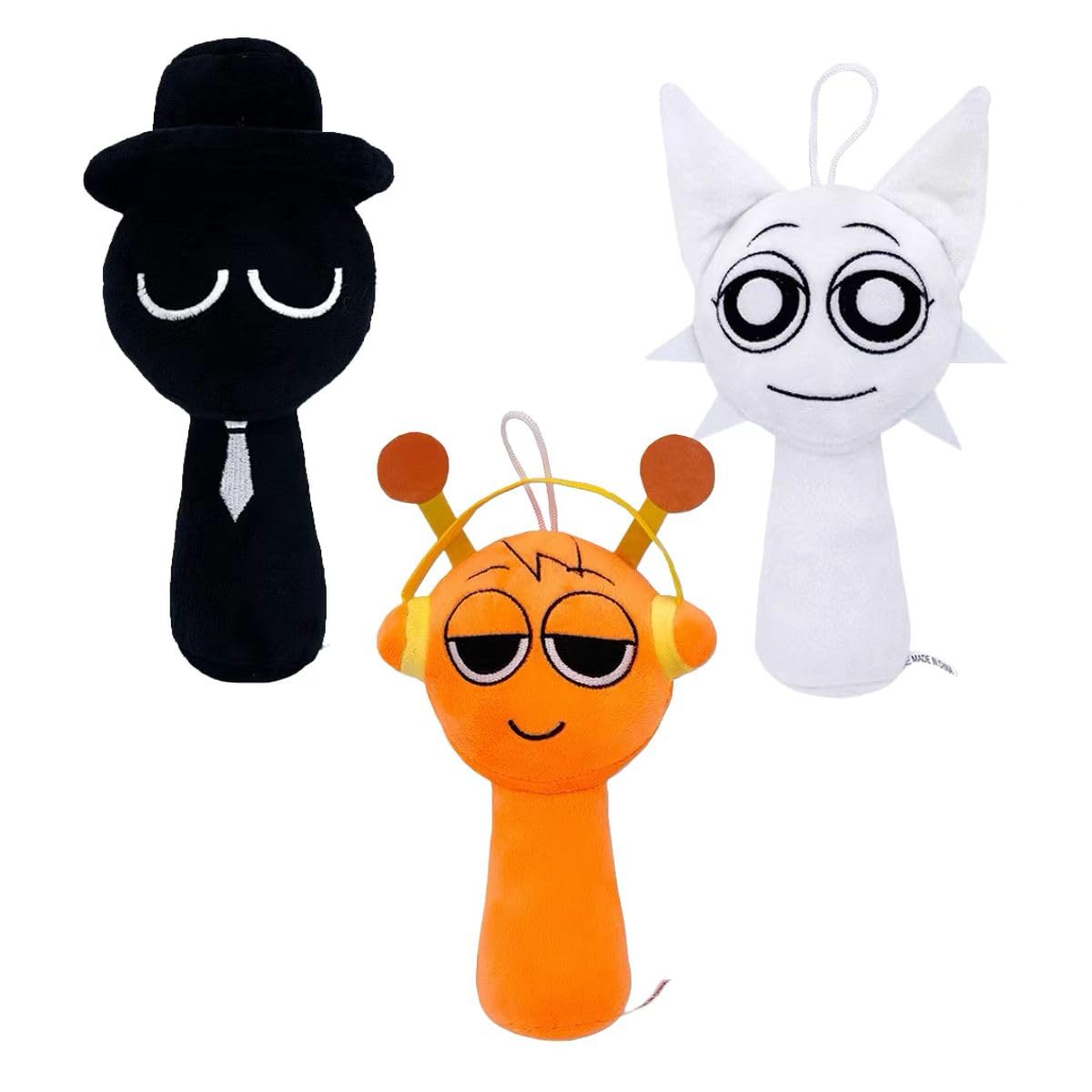 Sprunki Plush,10In Sprunki Game Plush, Realistic Cute Soft Stuffed Animal Doll Pillos Game Fans Boy Girl Kids(Sprunki-3Pcs-4)