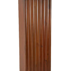 Benjara Transitional Molded Wooden Frame Pedestal Stand, Brown
