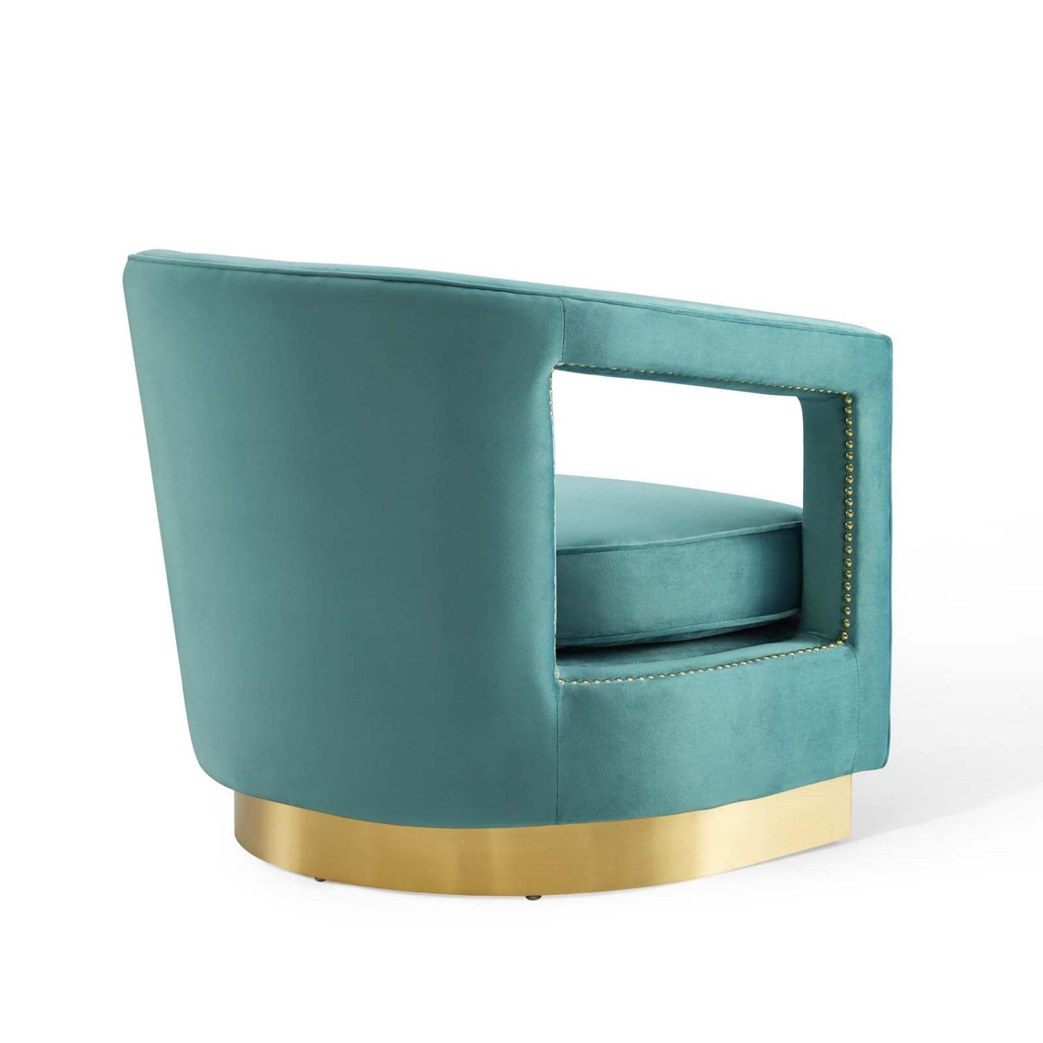 Modway Frolick Upholstered Performance Velvet Lounge Accent Armchair In Mint