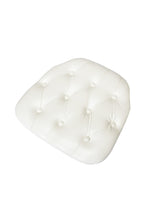Commercial Seating Products White Tufted Vinyl Cushions Chairs, 4-Pack