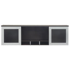Safco Mayline Mnh63Ldc Medina Hutch Cabinet With Glass Doors, 63"W, Mocha Laminate