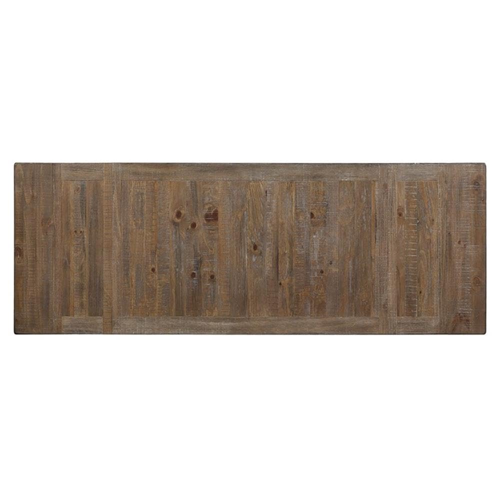 Steve Silver Furniture Riverdale Counter Height 7pc Counter Table Set, 72"-96" Rectangular Table w/Two 12" Leaves, 6 Wooden Counter Side Chairs, Dining Room, 72" L x 36" W x 36" H, Brown