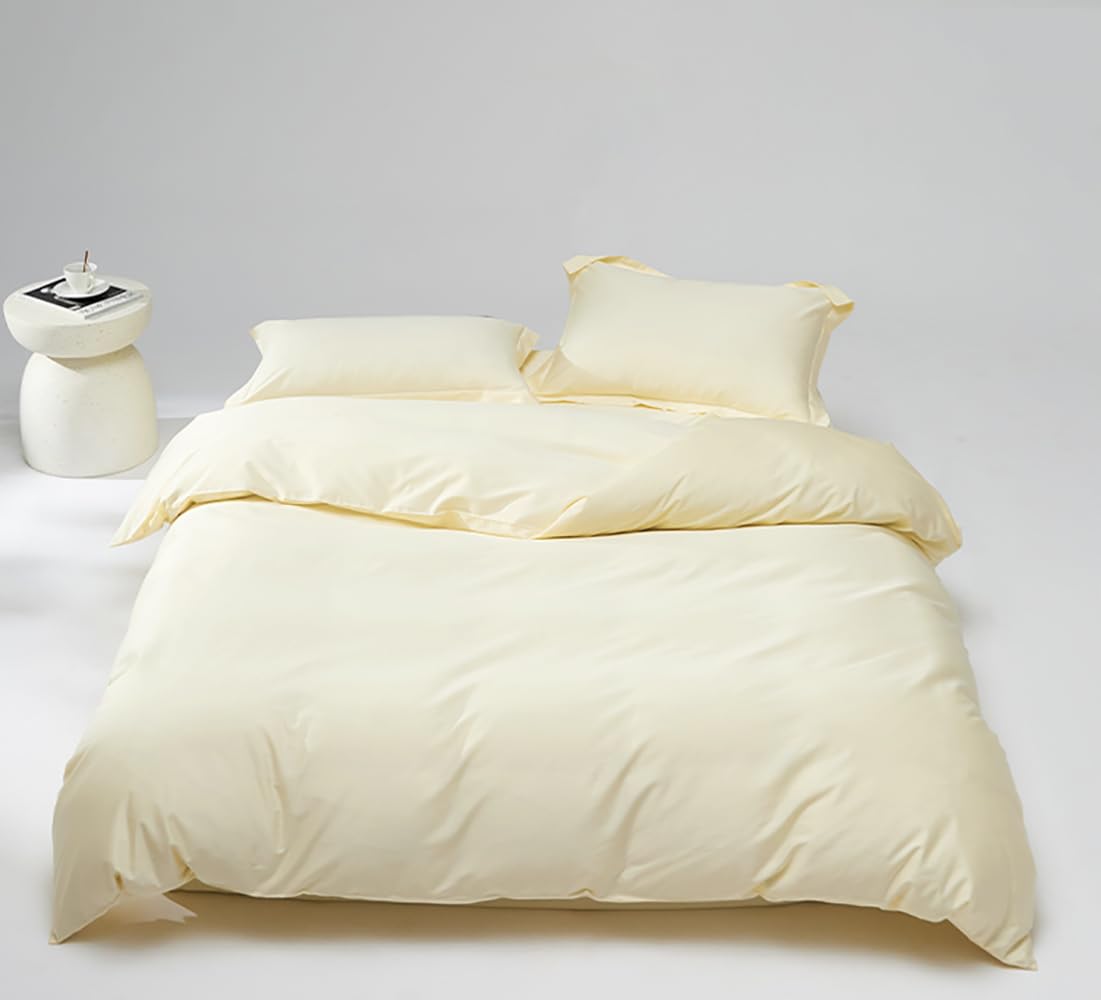 Houseri Ivory Comforter Set Twin Cream Yellow Bedding Off White Size Beige Sets For Kids Girls Boys Blanket Quilt Bed Comforters
