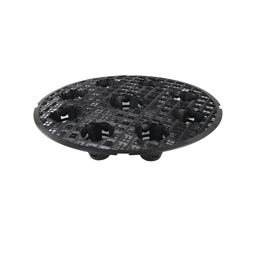 Grow1 18.5-Inch Pot Elevators For Plants Plastic Fabric Pots Elevator Saucer Riser Tray Stand Indoor-Outdoor, 6-Pack