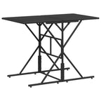 vidaXL Patio Dining Set with Cushions - 7 Piece Black Poly Rattan - Compact Outdoor Furniture for Garden, Patio, Backyard - UV-Resistant - Includes Table, Armchairs, Armless Chairs, Stools, Cushio...