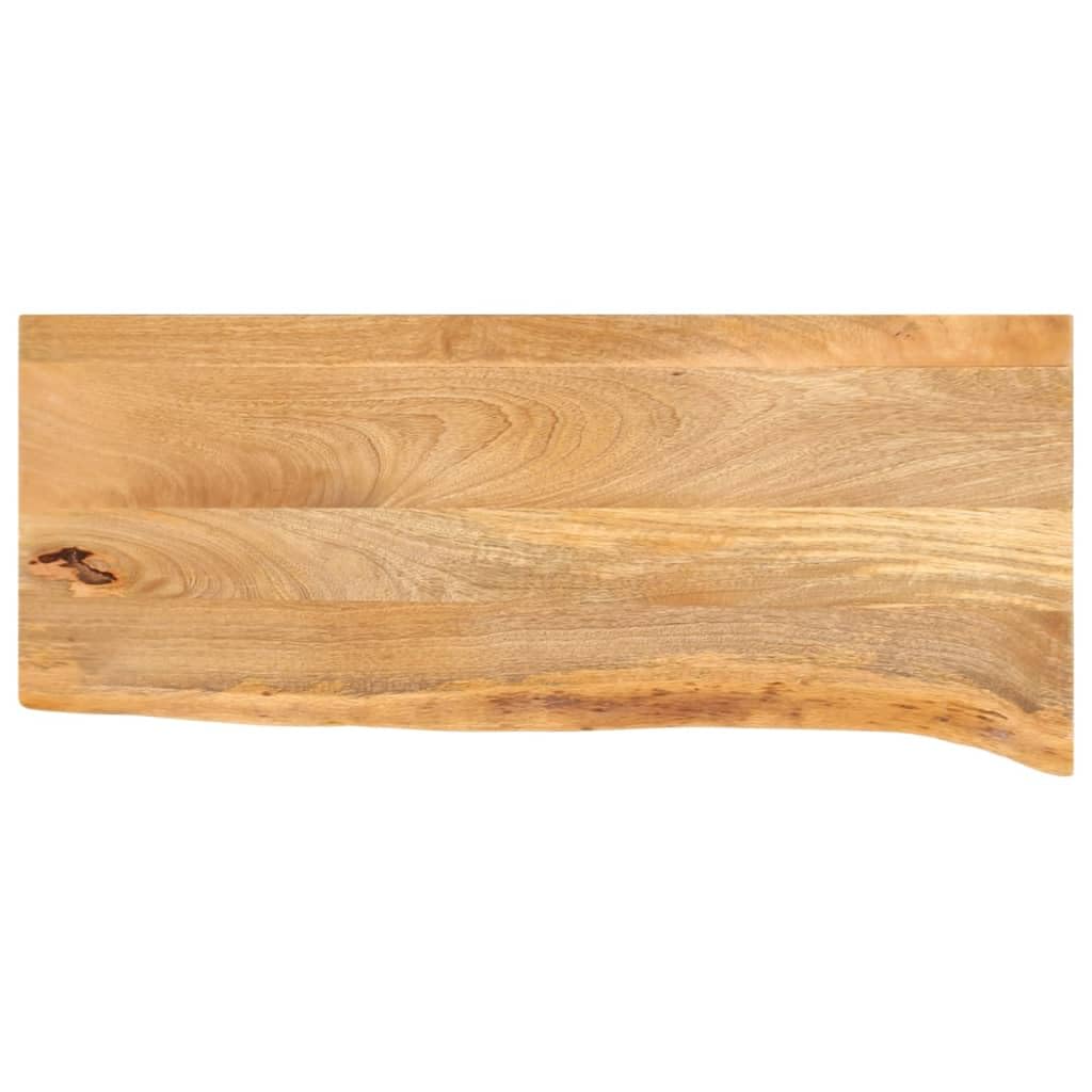 vidaXL Table Top Live Edge 31.5inchx11.8inchx1inch Solid Wood Mango