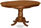East West Furniture POAV5-SBR-W 5 Piece Modern Set Includes an Oval Wooden Table with Butterfly Leaf and 4 Dining Chairs, 42x60 Inch