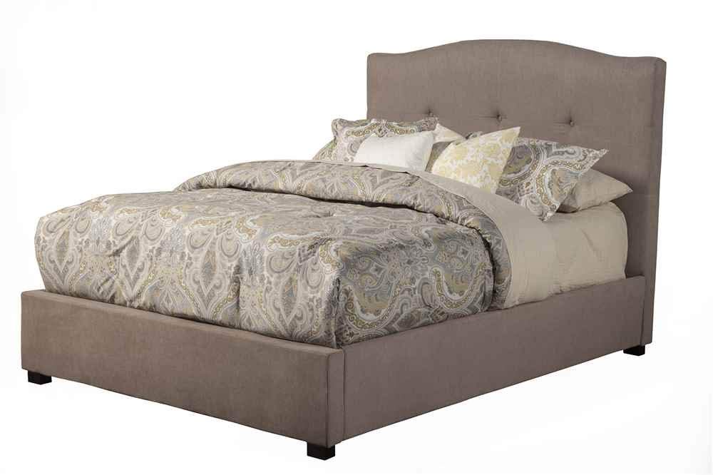 Alpine Furniture Amanda Tufted Upholstered Platform Bed, Queen Size