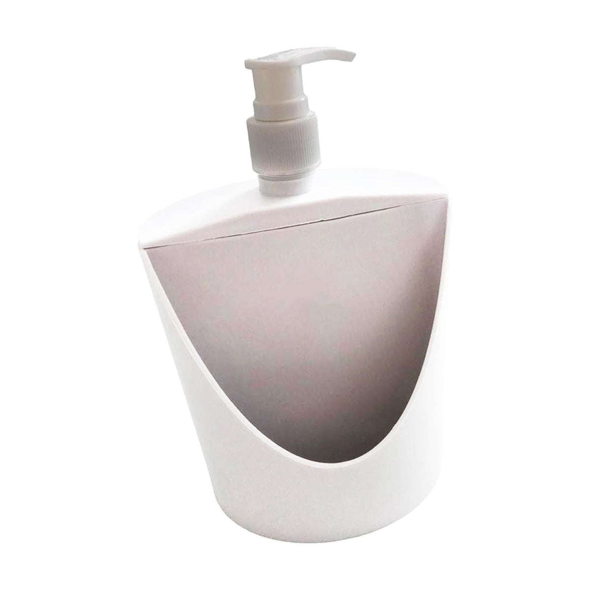 TRENDIVIBE Dish Soap Dispenser and Sponge Holder Compact 2 in 1 Soap Dispensing for Bar