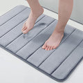 MIRARIYA Memory Foam Bathroom Door Mat Coral Velvet Super NonSlip Rapid Water Absorption Soft and Comfortable Easier to Dry Mac