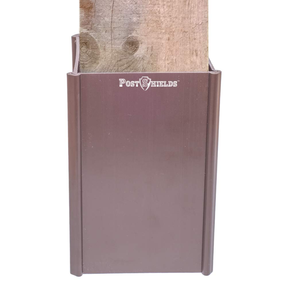 Post Shields Post Sleeve Post Protector Protects Mailbox, Deck & Fence Posts From Lawn, Grass & Yard Maintenance Equipment - Fit