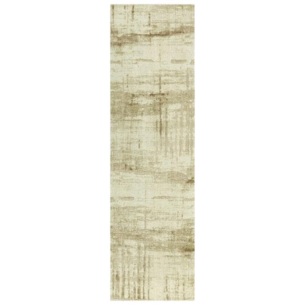 Rizzy Home Alora Decor Radiant 2'6" X 8' Abstract Beige/Ivory/Tan Hybrid Area Rug